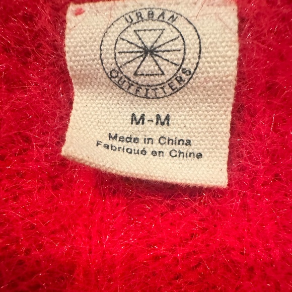 Urban Outfitters V-Neck Ribbed Button Front Cardigan Sweater Red in Size M - Picture 4 of 11